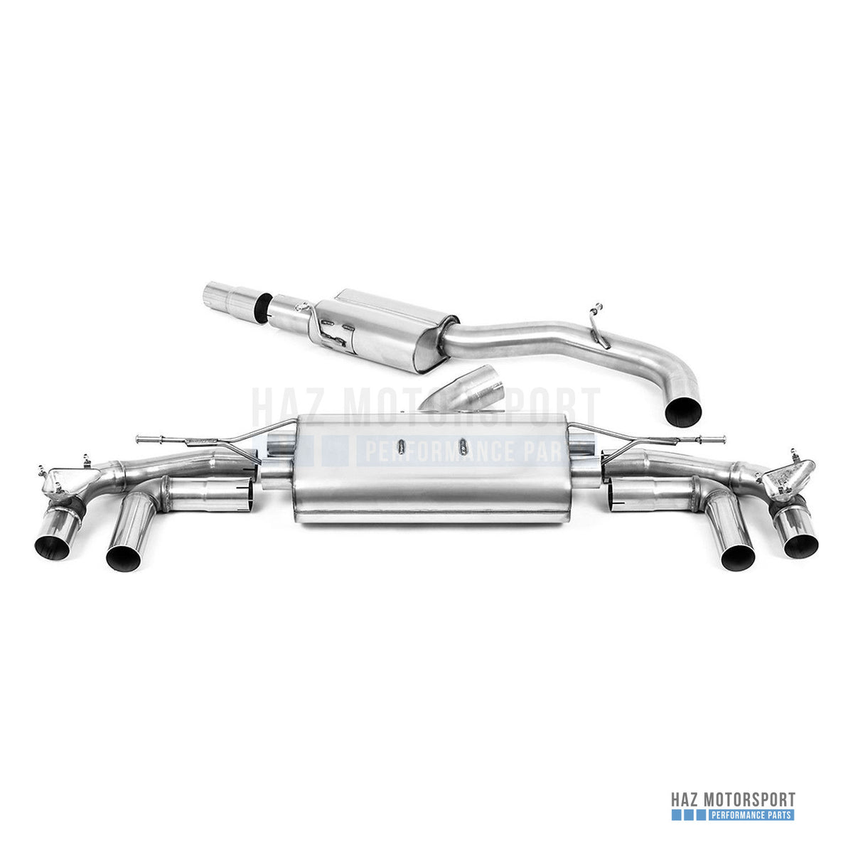 Milltek Sport Resonated (Quieter) GPF Back Exhaust – Audi S3 8Y Sportback GPF models (2020 on) – photo 3