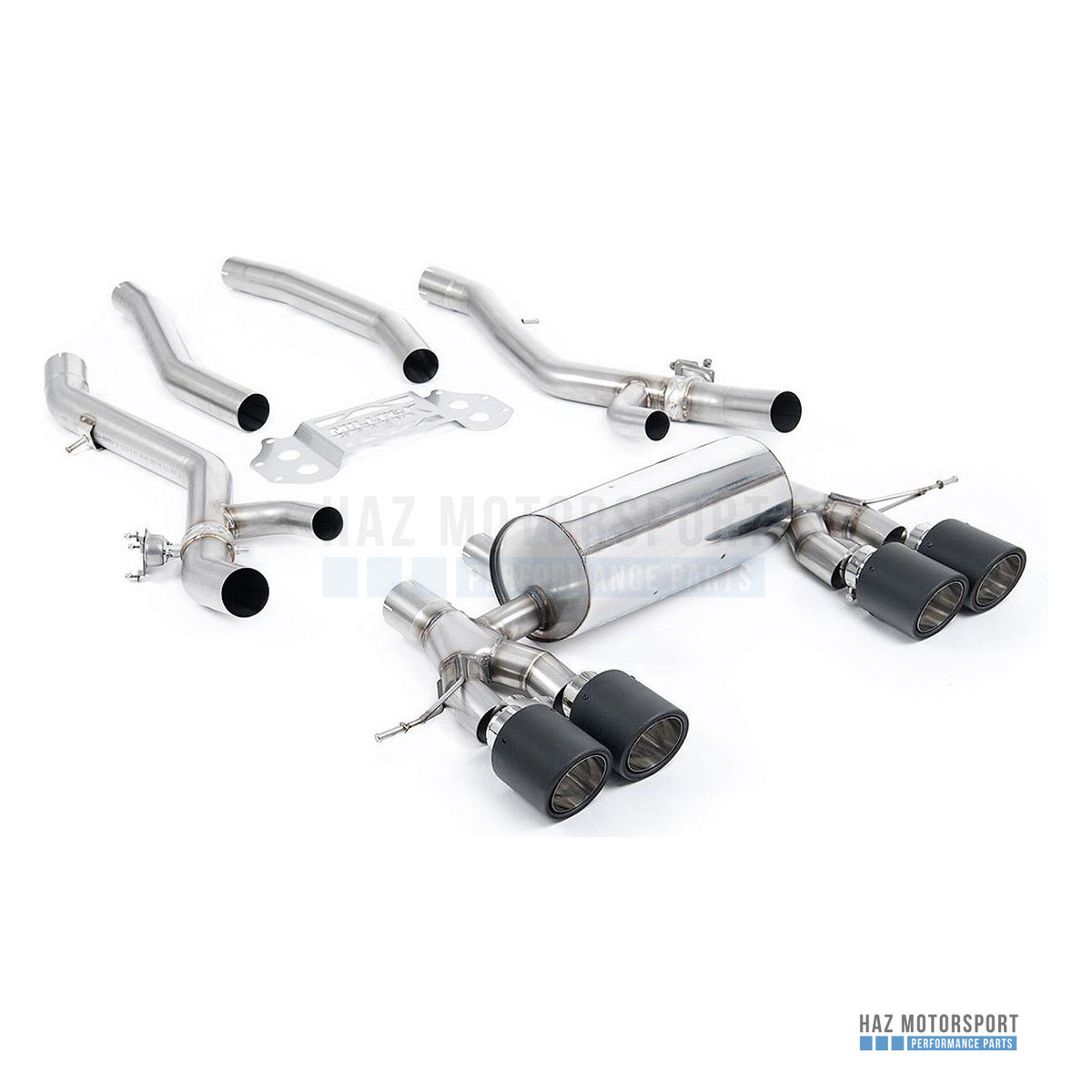 Milltek Sport Resonated (Quieter) Secondary Cat Back Exhaust – BMW G8X M3/M4 (2020 on) – photo 20