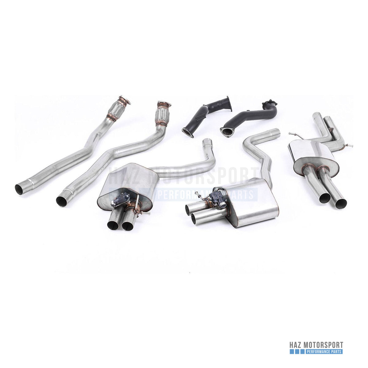 Milltek Sport Resonated (Quieter) Turbo Back Exhaust – Audi S3 8V/8V.2 (2013–2018) – photo 1
