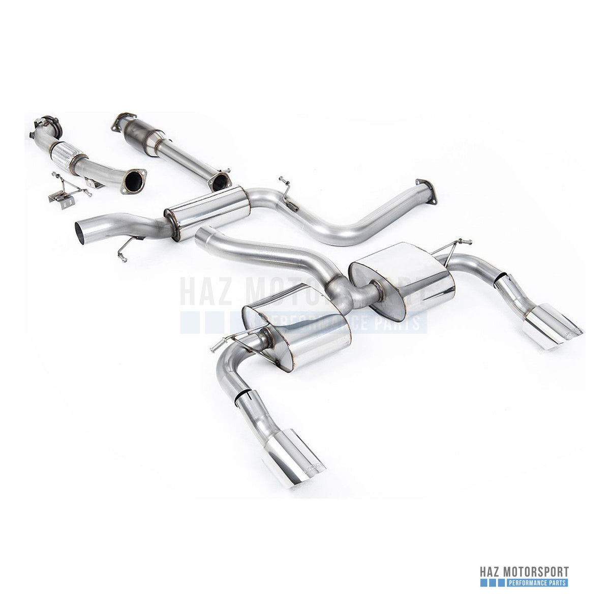 Milltek Sport Resonated (Quieter) Turbo Back Exhaust – Ford Focus Mk2 RS (2009–2010) – photo 6