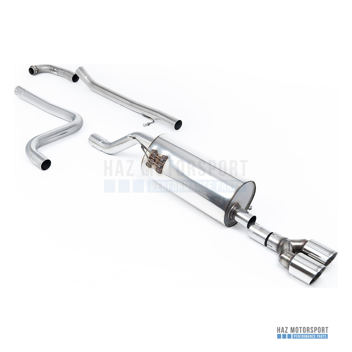 Milltek Sport Road+ Cat Back Exhaust – Ford Fiesta Mk8 1.0T ST Line (2017–2019) – photo 2