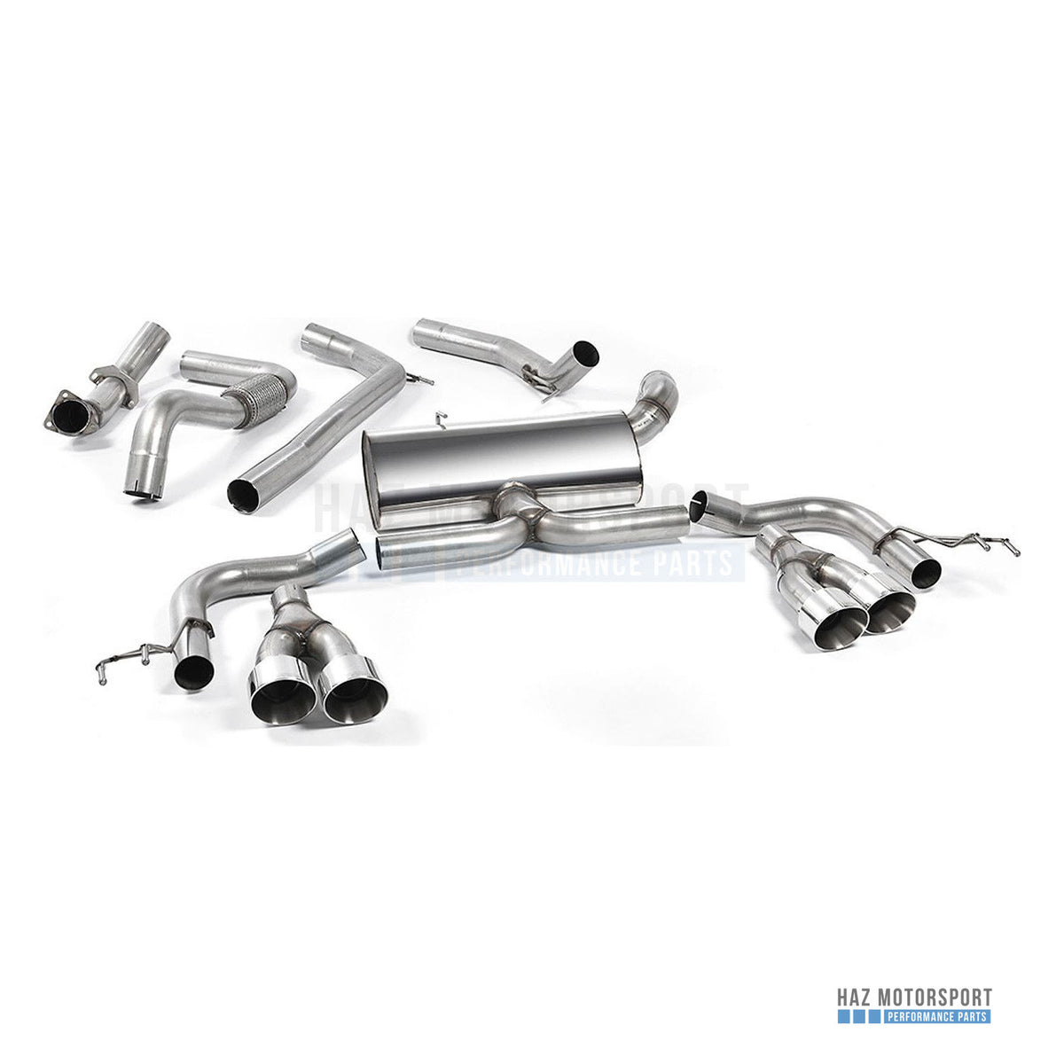 Milltek Sport Road+ Cat Back Exhaust – Honda Civic FK2 Type R Turbo (2015–2017) – photo 1