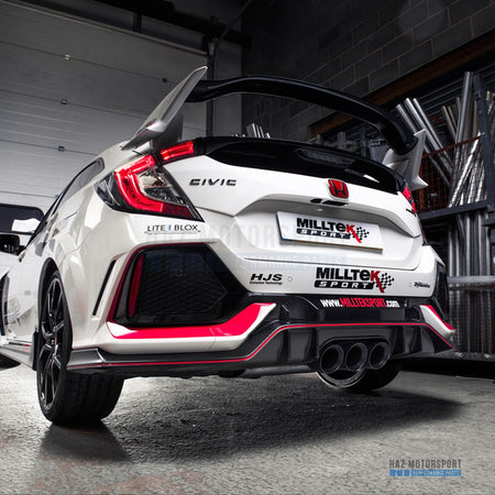 Milltek Sport Road+ Cat Back Exhaust – Honda Civic FK8 Type R (2017–2022) – photo 4