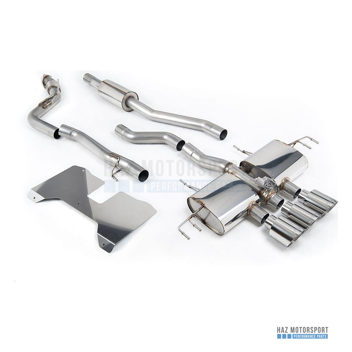 Milltek Sport Road+ Cat Back Exhaust – Honda Civic FL5 Type R (2022 on) – photo 1