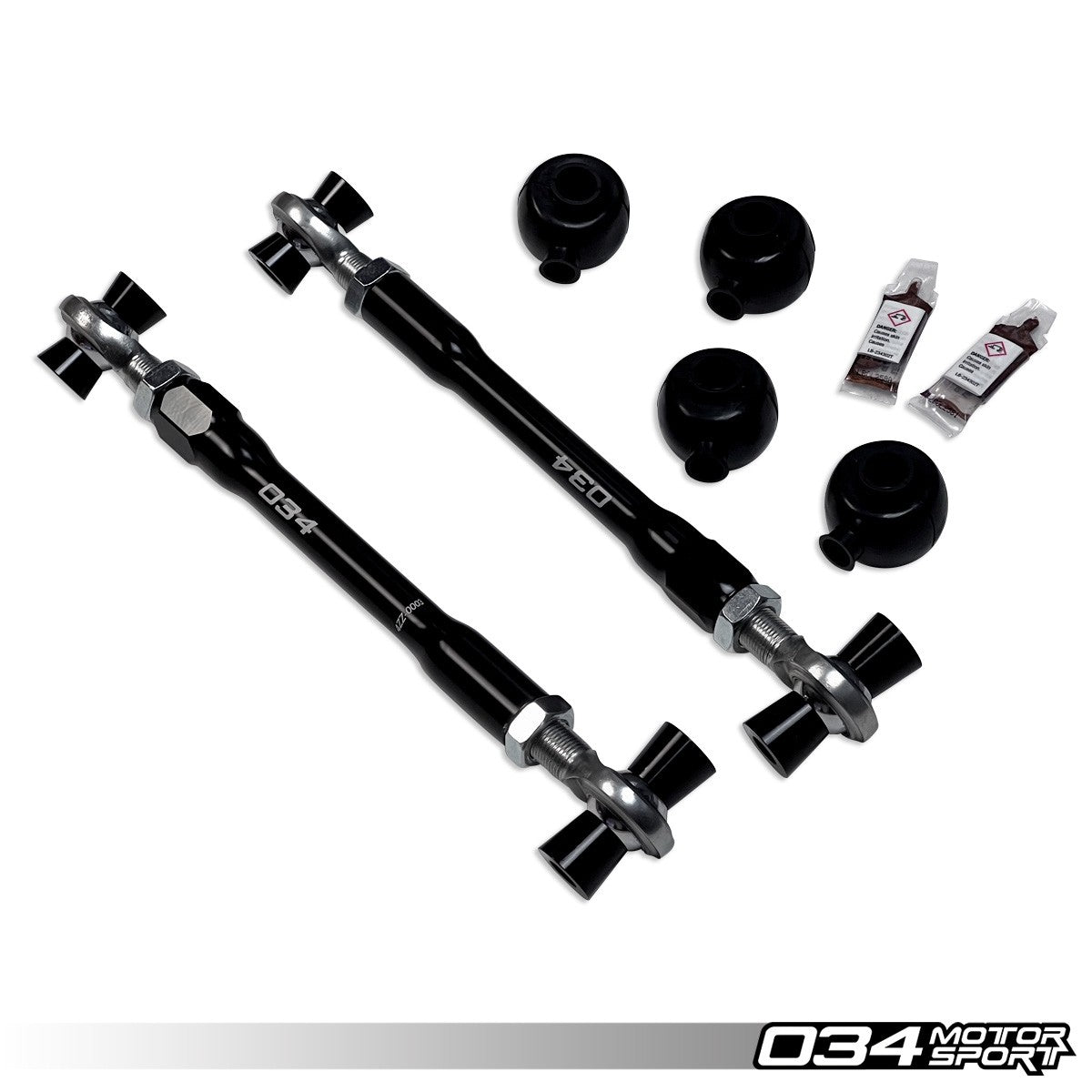 034Motorsport Adjustable Rear Toe Links - VW Golf Mk5 Mk6 Mk8, Audi A3 S3 TT 1