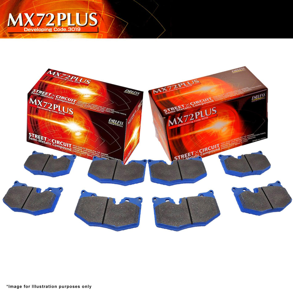 Endless Front Rear MX72 PLUS Racing Brake Pads EIP203-MX72PLUS EIP199-MX72PLUS