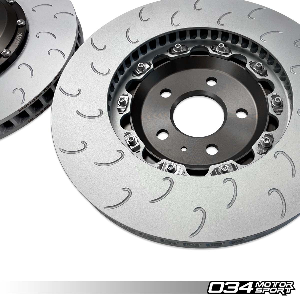 034Motorsport 2-Piece Front Brake Discs 345x30mm - Audi S4 S5 Q5 B8 B8.5 4