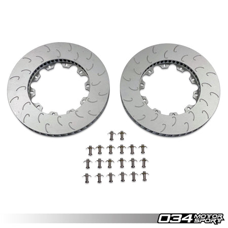 034Motorsport Front Rotor Ring Set 340x30mm - VW Golf R GTI Mk7 Audi S3 8V 1