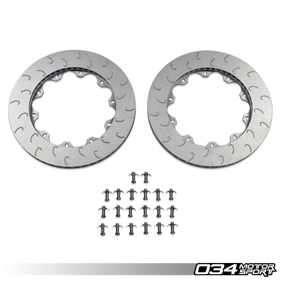 034Motorsport Rear Rotor Ring Set 350mm - VW Golf R Mk7 Audi S3 8V SQ2 1