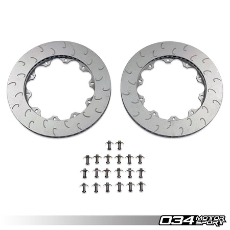 034Motorsport Replacement Rear Rotor Ring Set - Audi S6 S7 C7 C7.5 4.0 TFSI 1