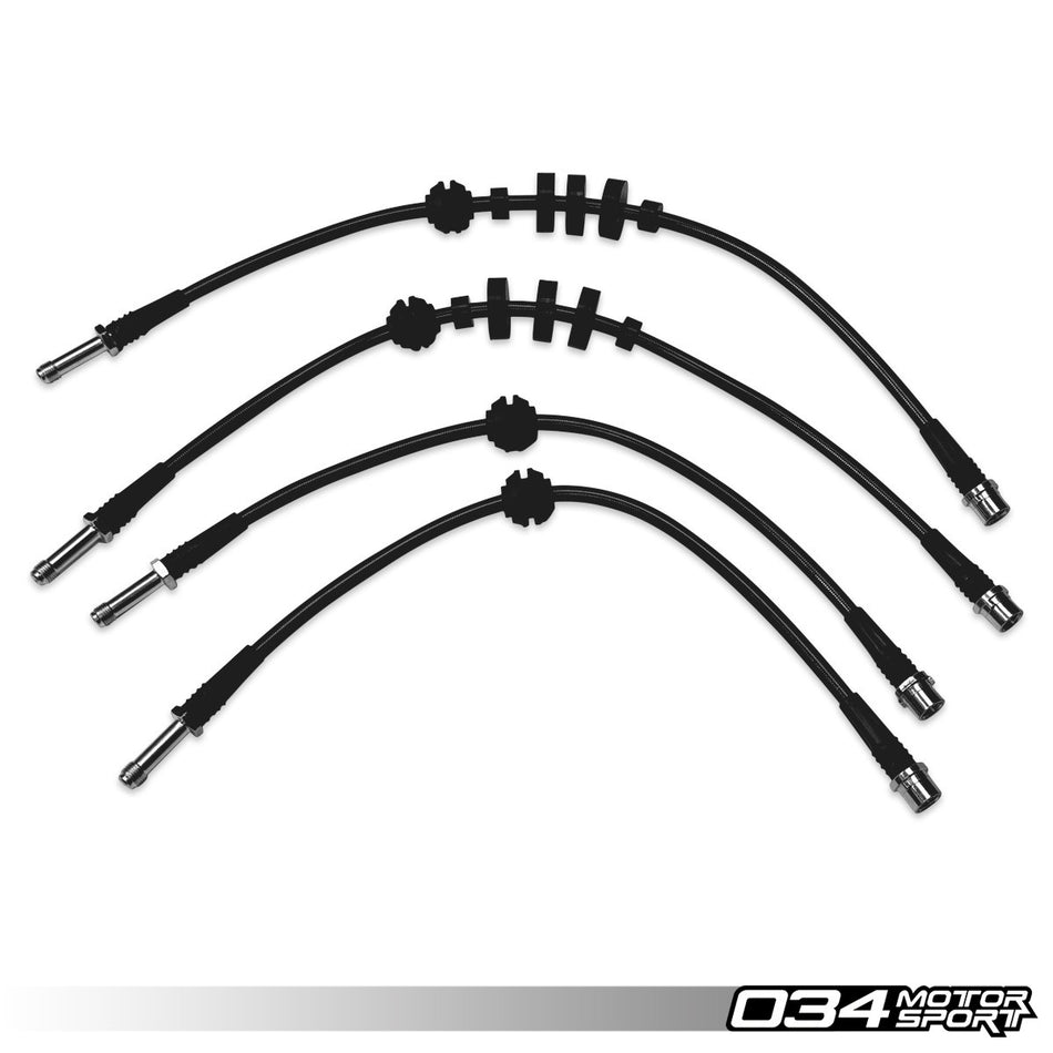 034Motorsport Stainless Steel Braided Brake Line Kit - Audi Q5 & SQ5 8R B8 B8.5 1