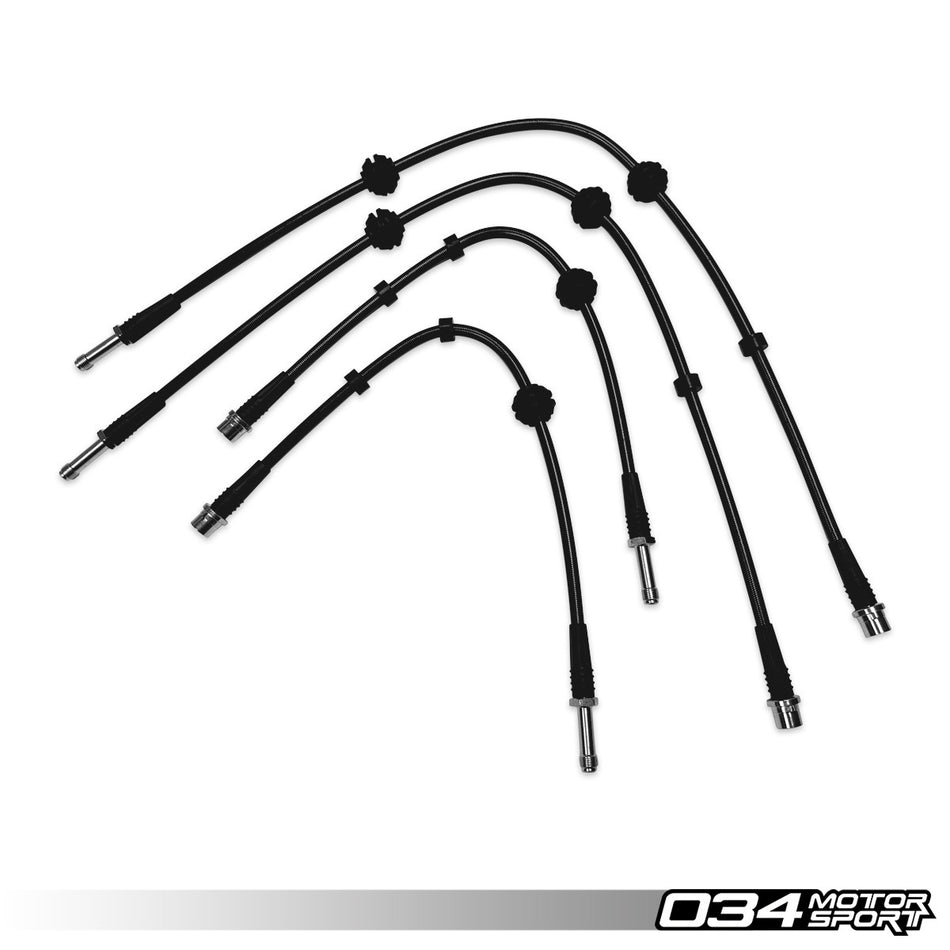 034Motorsport Stainless Braided Brake Line Kit - Audi A6, S6, A7 & S7 C7 C7.5 1