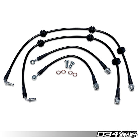 034Motorsport Stainless Braided Brake Line Kit - Audi A4 S4 A5 S5 RS5 Q5 SQ5 B9 1