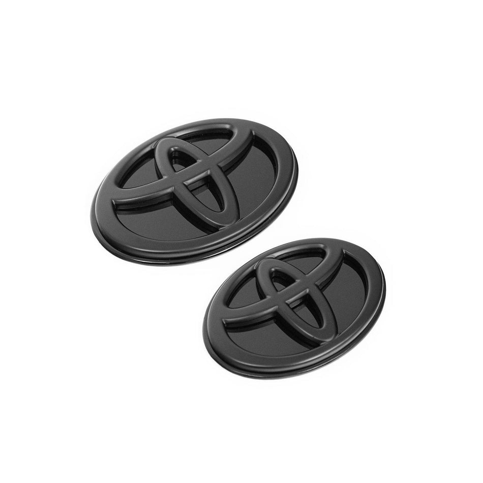 FORM Industries Toyota Supra A90 Mk5 Front & Rear Satin Black Emblem Badges by FORM (2019+)