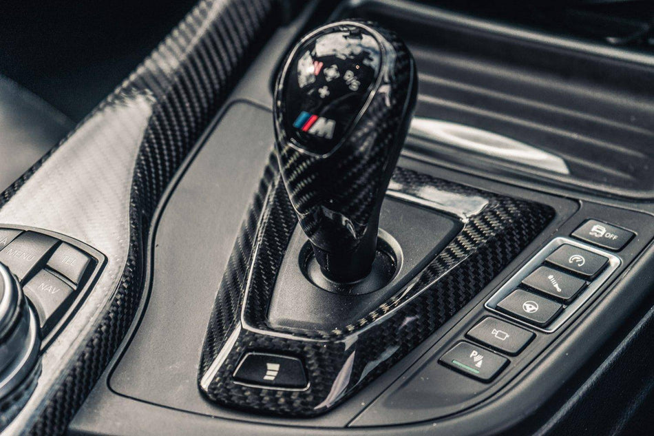 FORM Industries FORM Pre-preg Carbon Fibre Gear Selector Flat Surround for BMW M3 & M4 by FORM (2014-2019, F80 F82)
