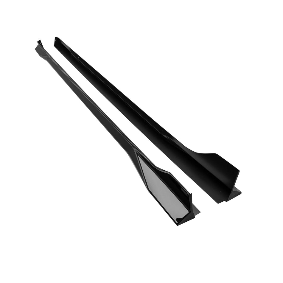 VW Golf / Golf GTI / Golf R Mk8 & Mk8.5 EVO-1 Gloss Black Side Skirts by ZAERO (2020+)