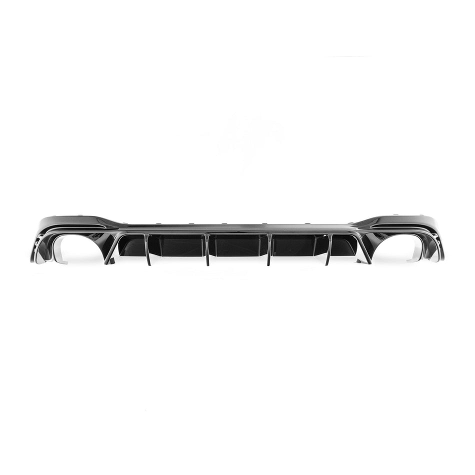 VW Golf GTI Clubsport Mk8 EVO-1 Gloss Black Rear Diffuser by ZAERO (2020+)