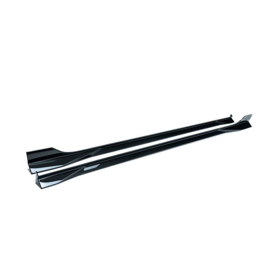 VW Golf, Golf GTI & Golf R Mk7 / Mk7.5 EVO-1 Gloss Black Side Skirts by ZAERO (2014-2020)