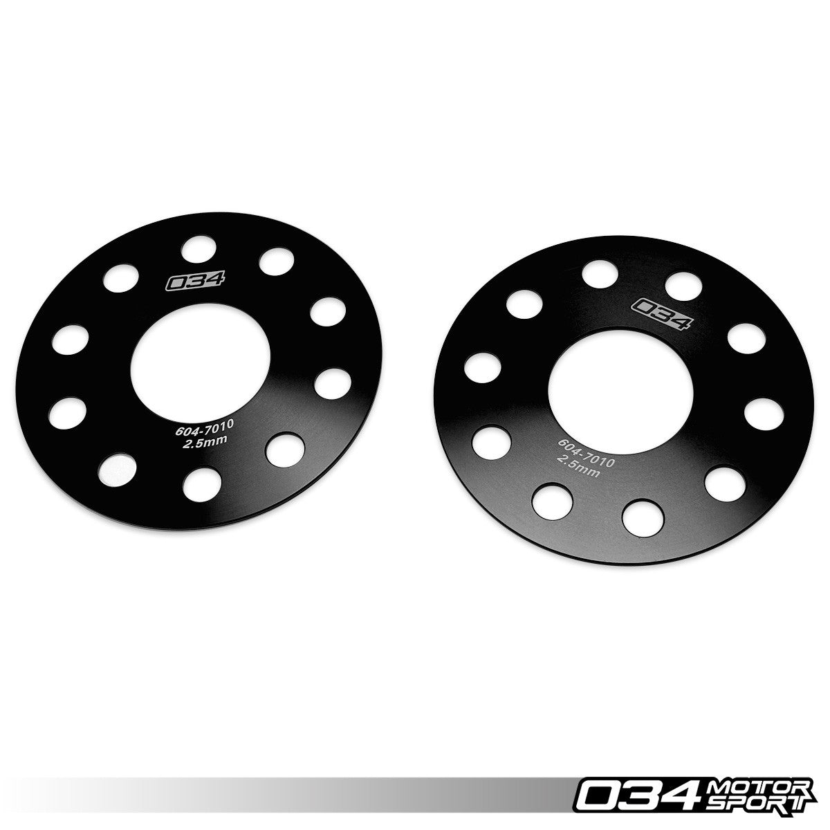034Motorsport 2.5mm Wheel Spacer Pair 5x112 57.1mm Bore - Audi & VW Billet 1