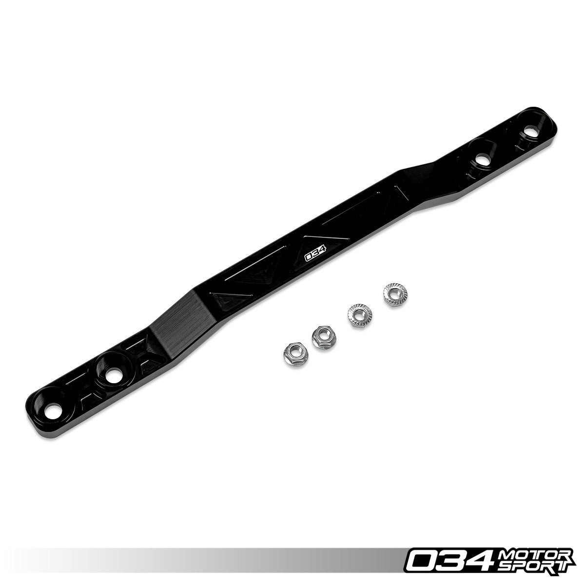 034Motorsport X-Clear Billet Tunnel Brace - VW Golf R Mk7 Mk8, Audi S3 quattro 1