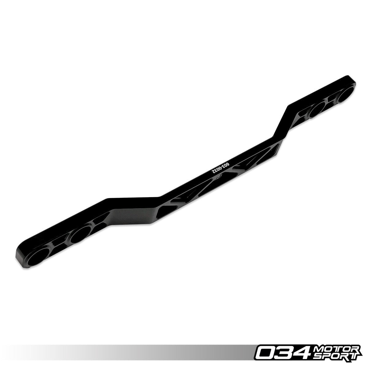 034Motorsport X-Clear Billet Tunnel Brace - VW Golf R Mk7 Mk8, Audi S3 quattro 3