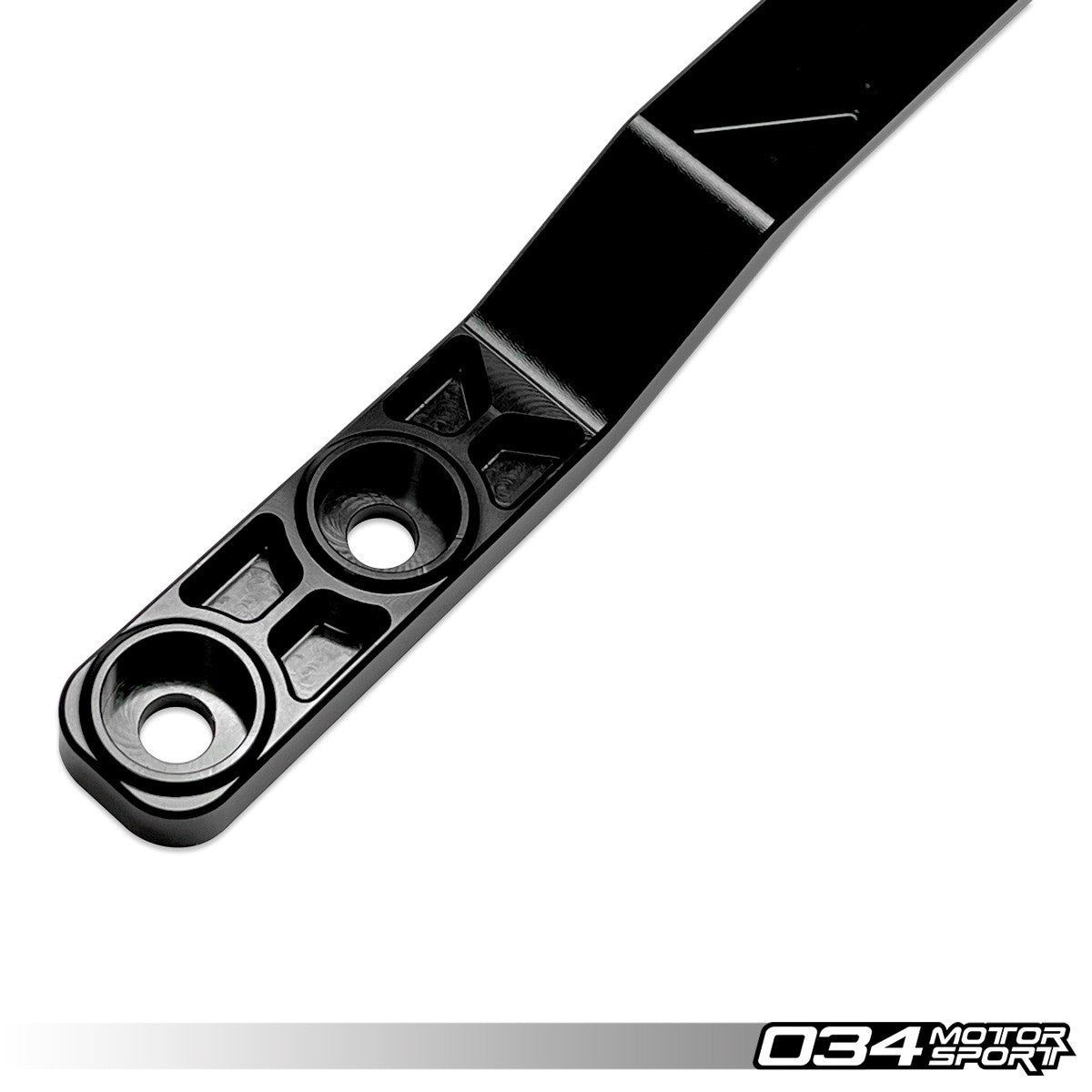 034Motorsport X-Clear Billet Tunnel Brace - VW Golf R Mk7 Mk8, Audi S3 quattro 5