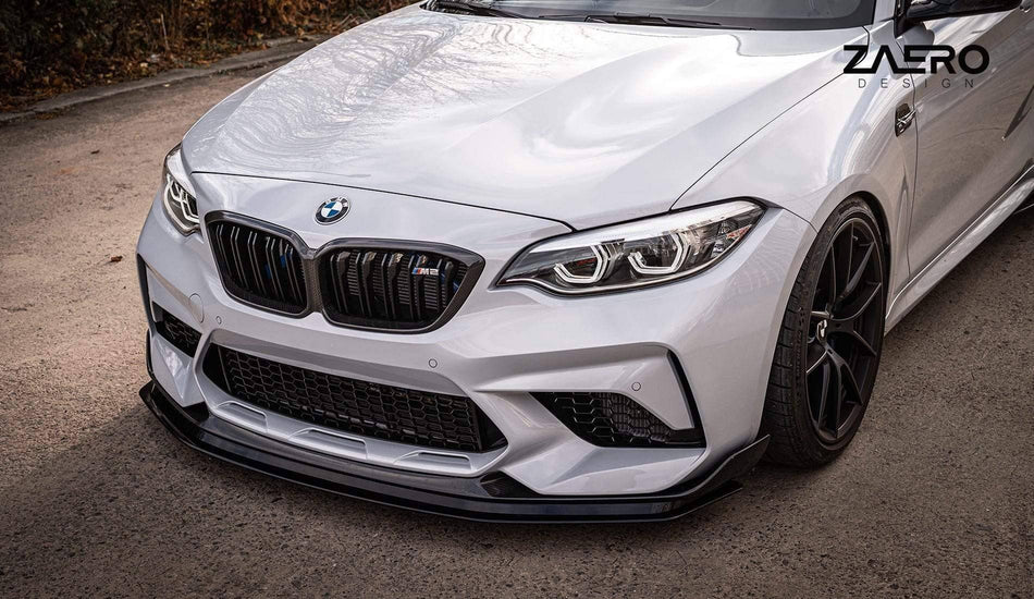 BMW M2 Competition EVO-R Gloss Black Front Splitter by ZAERO (2018-2021, F87)