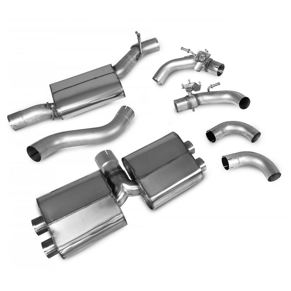 Scorpion Audi S3 8Y Sportback 20-23 Resonated cat/gpf back system Valved