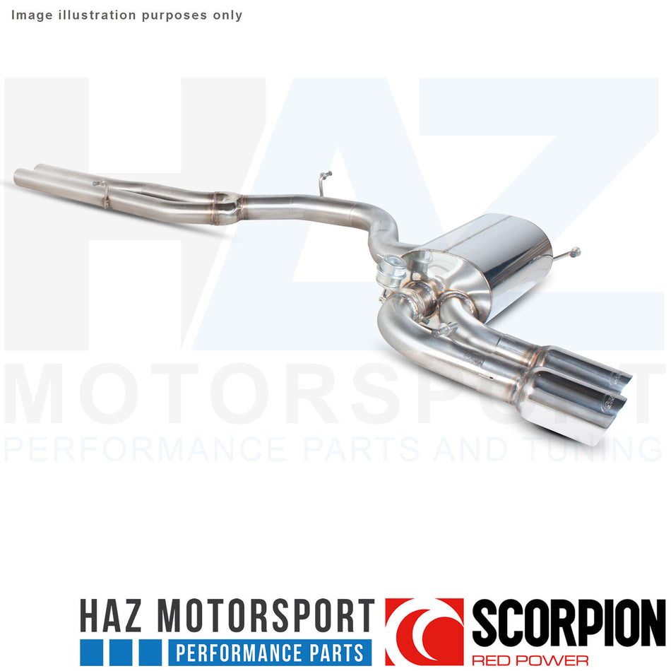 Audi RS3 8P 11-12 2.5" Non-Res Secondary Catback Exhaust Polished Daytona Tip
