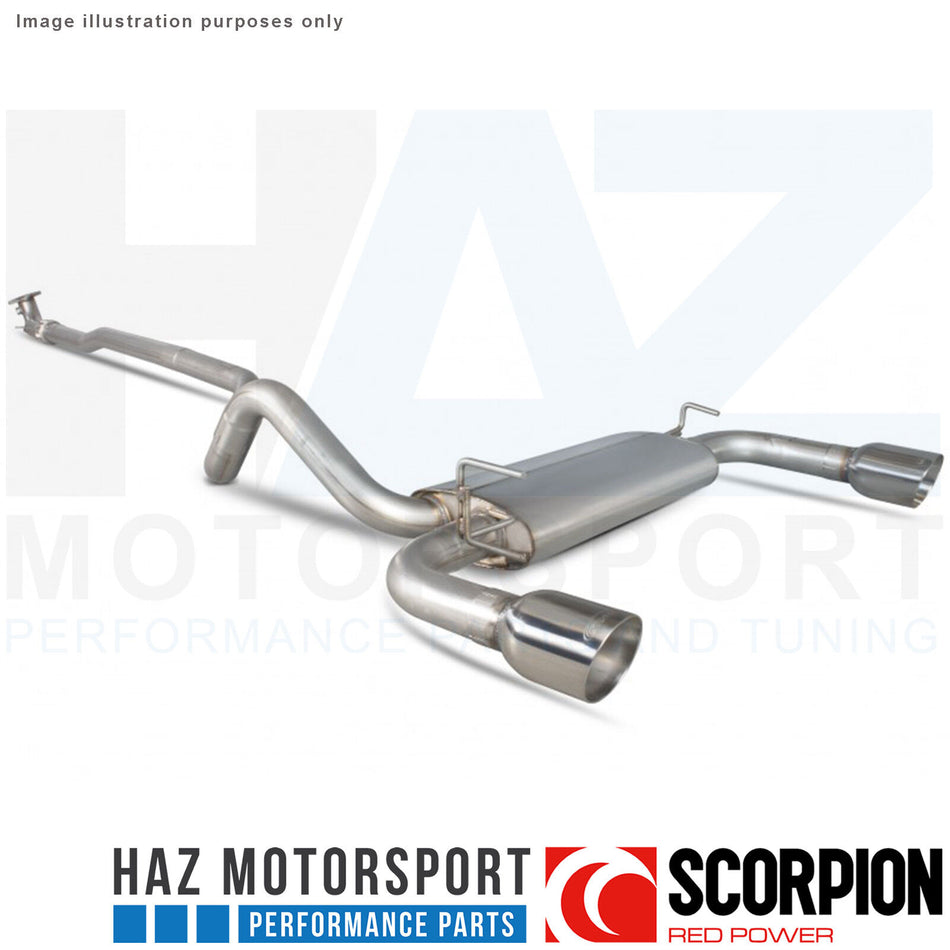 Fiat 500 Abarth 1.4T 08-15 2.5" Non-Res Catback Exhaust Polished Daytona Tip