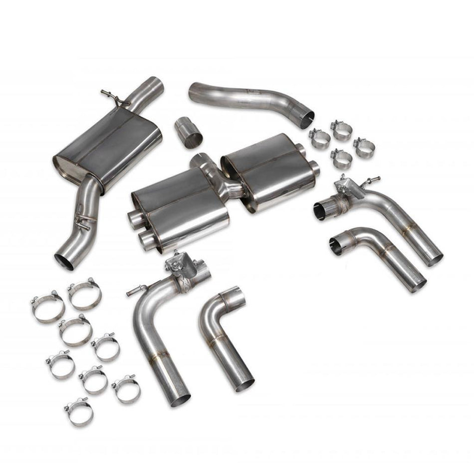 Scorpion Exhaust Audi S3 Saloon 8V 19-20 Resonated cat/gpf-back system Valved