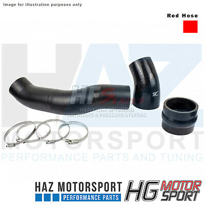 HG Motorsport 3.5" Intake Hard Pipe Kit Red Hose For Audi RS3 8V 367HP Pre-FL
