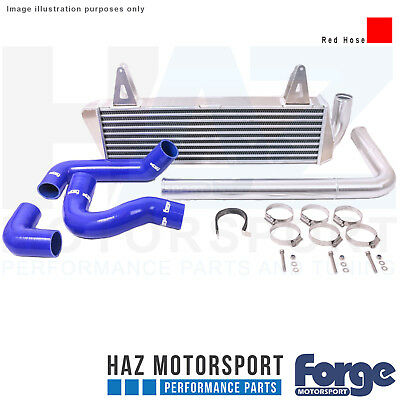 Forge Intercooler + Red Hoses For Renault Clio RS 1.6 200 Turbo/Clio 220 Trophy