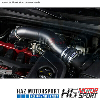 HG Motorsport 3.5" Intake Hard Pipe Kit Black Hose For Audi RS3 8V 367HP Pre-FL