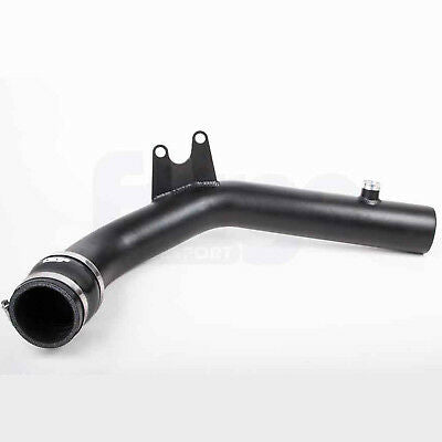 Forge Black Powder Coated Crossover Pipe + Black Hose Ford Fiesta Mk7 ST180 1.6T