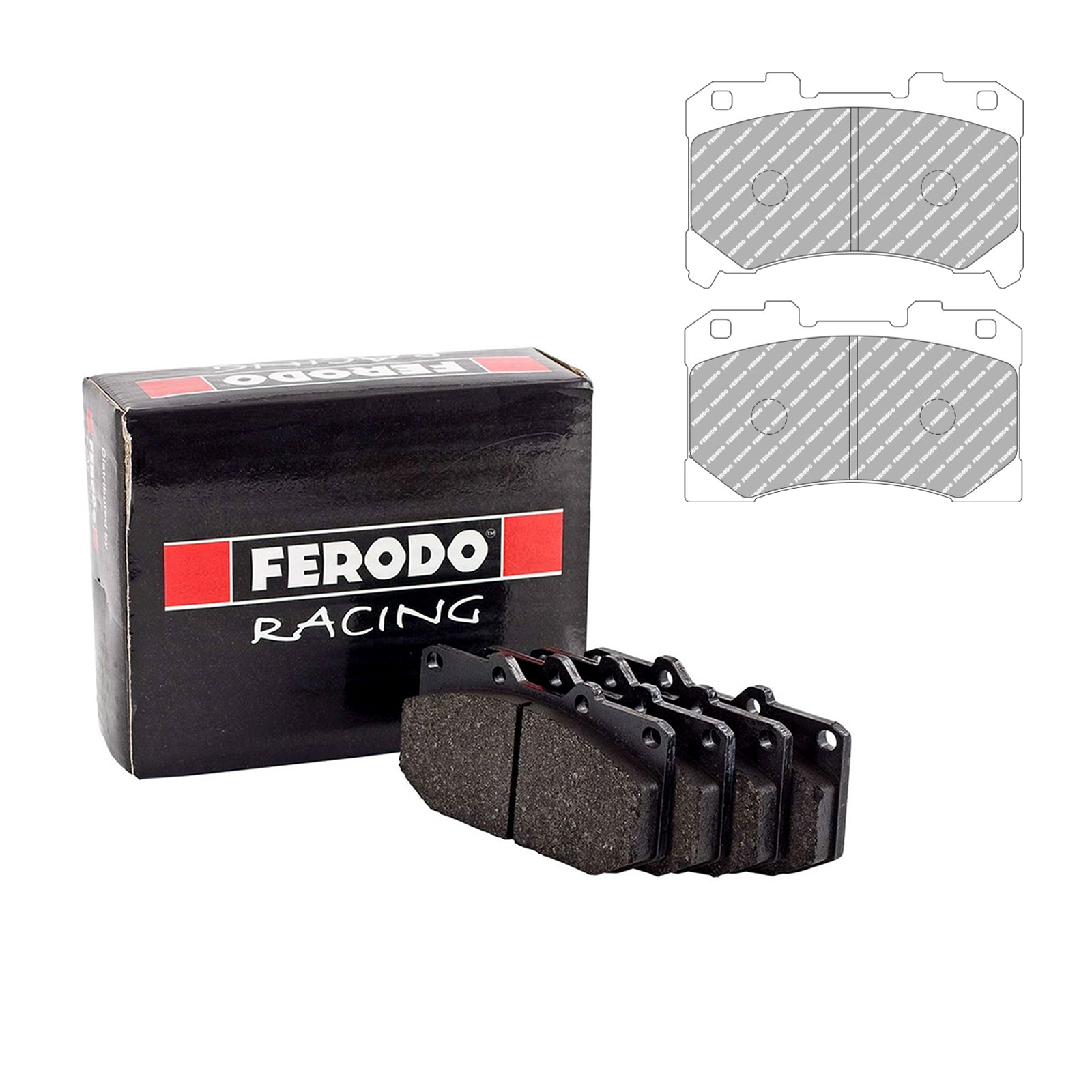 Ferodo Racing DS2500 Front Brake Pads For Toyota Yaris GR 1.6T 4WD ...