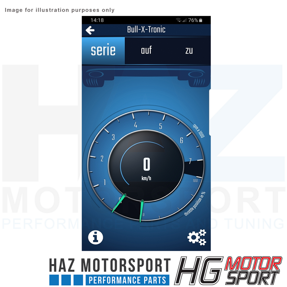 HG Motorsport BULL-X Tronic OEM Valve Control Via App for VW Golf MK7 R (FL/PFL)