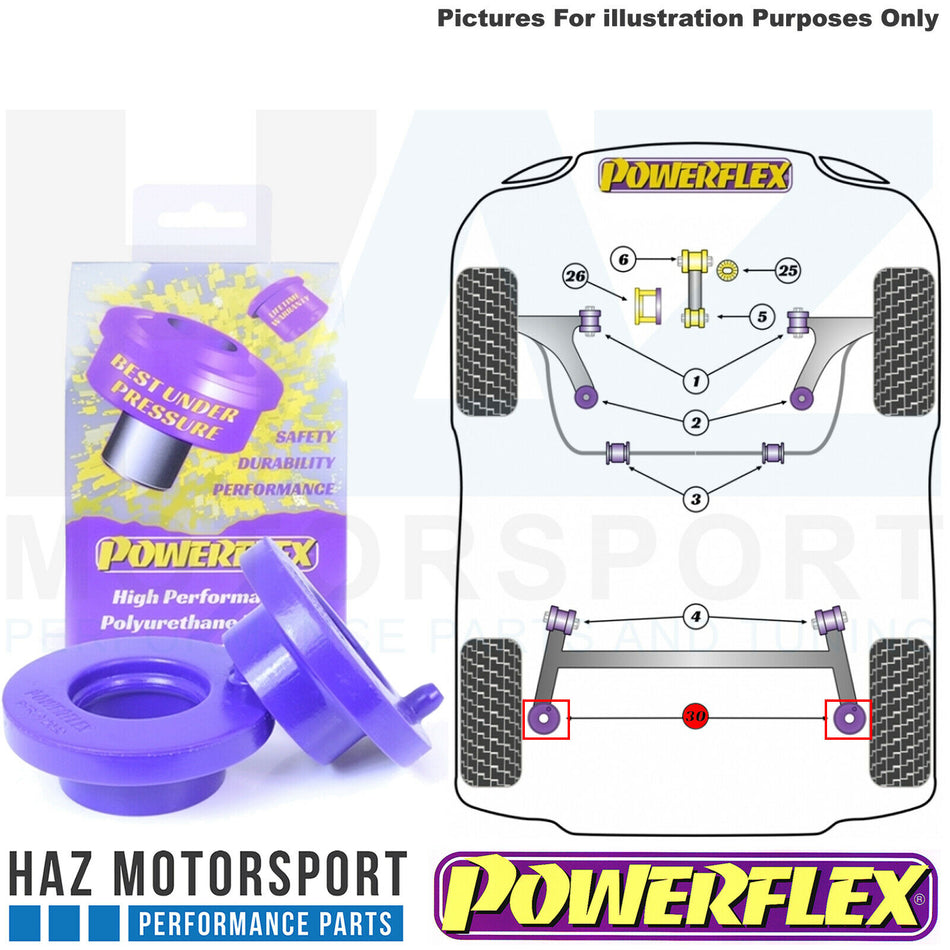 Powerflex Rear Spring Upper Isolator Ford Fiesta Mk7 08-17 / 1.6 ST ST200 13-17