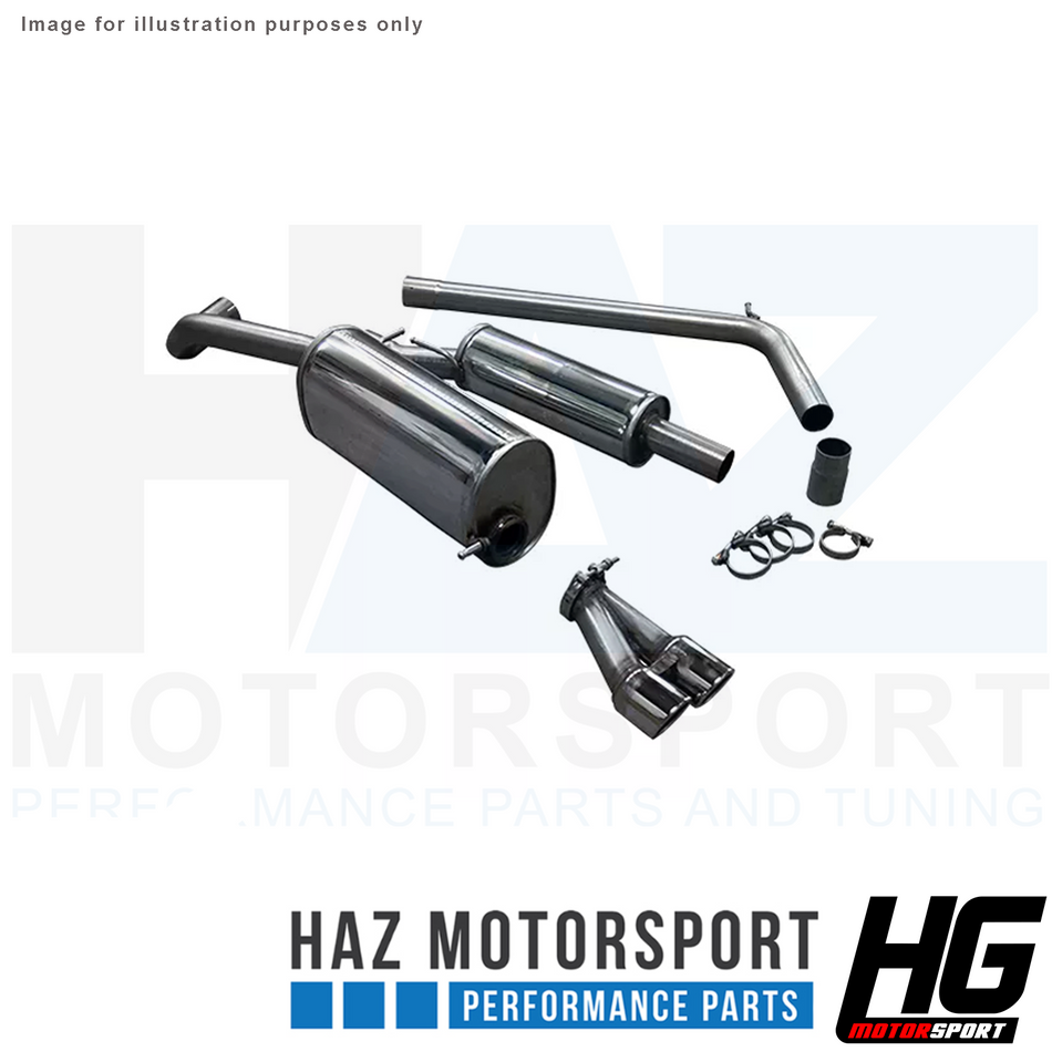 HG Motorsport BULL-X 2.5" Catback Exhaust For VW Polo GTI 1.4 TSI 6R