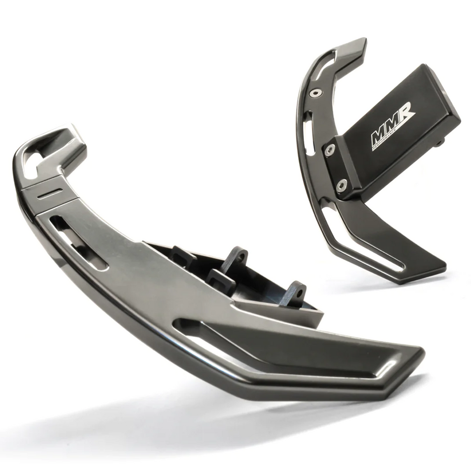 MMR Billet Aluminium Gear Paddle Shift Set Titanium Silver - BMW E9X F30 F80 M3