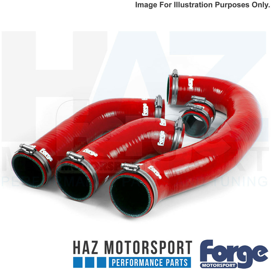 Forge Motorsport Boost Hose + Hose Clamp Kit For VW T6 Transporter 2.0TSI RED
