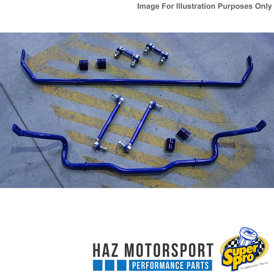 SuperPro 24mm Front + 22mm Rear Adjustable Sway Bar Kit For Ford Focus MK3 RS