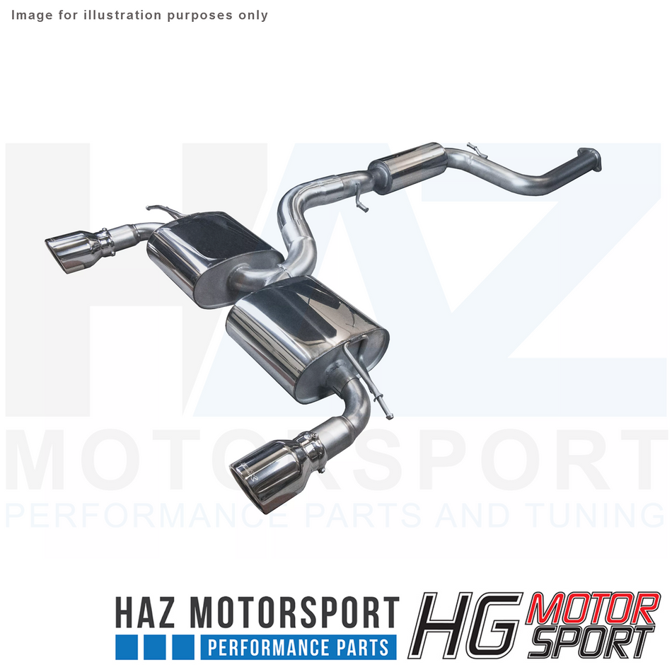 HG Motorsport BULL-X 3 Catback Y-Style Exhaust System For Ford Focus ST MK2