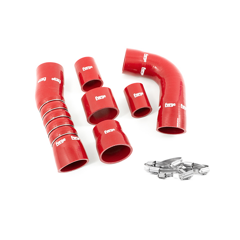 Forge Motorsport Red Boost Hose Kit With Clamps For Audi RS3 8V TTRS 8S 2015-