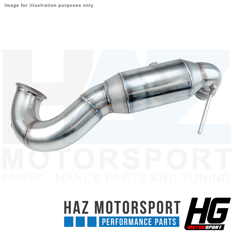 HG Motorsport BULL-X 3.5" Decat Downpipe For Mercedes A45 W176 / CLA45 AMG C117