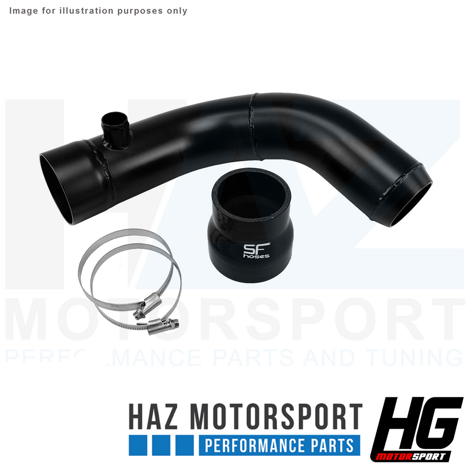 HG Motorsport Black Intake Hard Pipe Kit For Ford Focus RS MK3