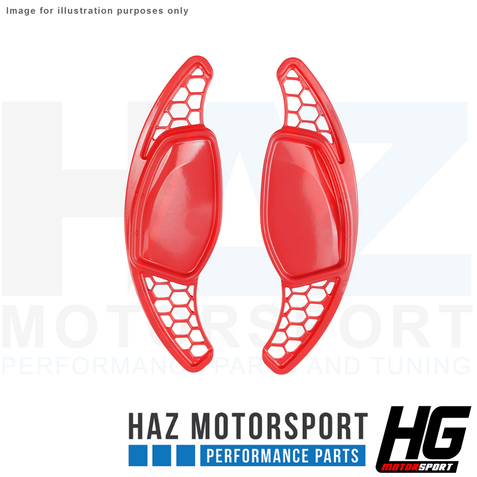 HG Motorsport Red Paddle Shifters Honeycomb Design Audi RS3/S3 8V.2 FL TTRS 8S