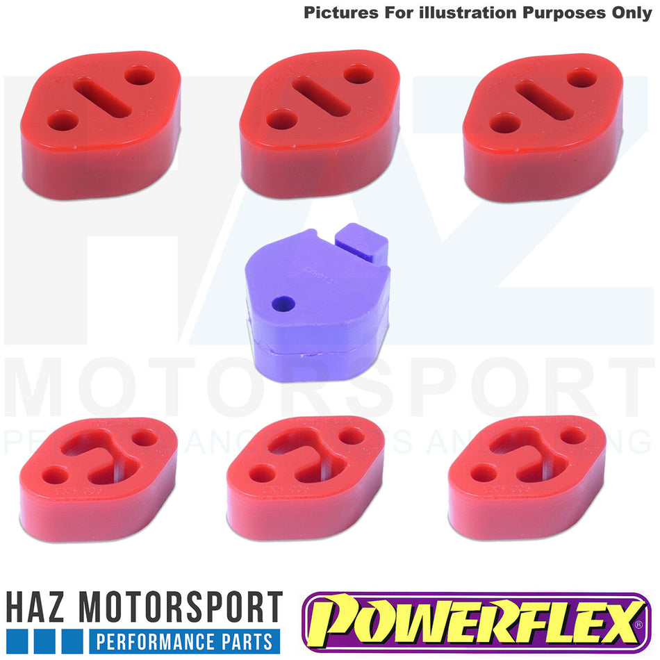 Powerflex Ford Focus Mk2 ST ST225 RS Turbo Back Exhaust Rubber Poly Mounting Kit