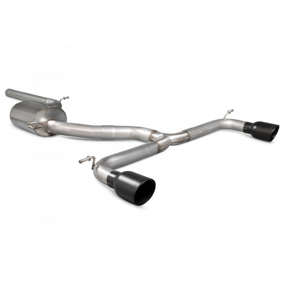 Golf Mk7 GTI 13-15 Scorpion 3" Non-Res Catback Exhaust Black Ceramic Daytona Tip