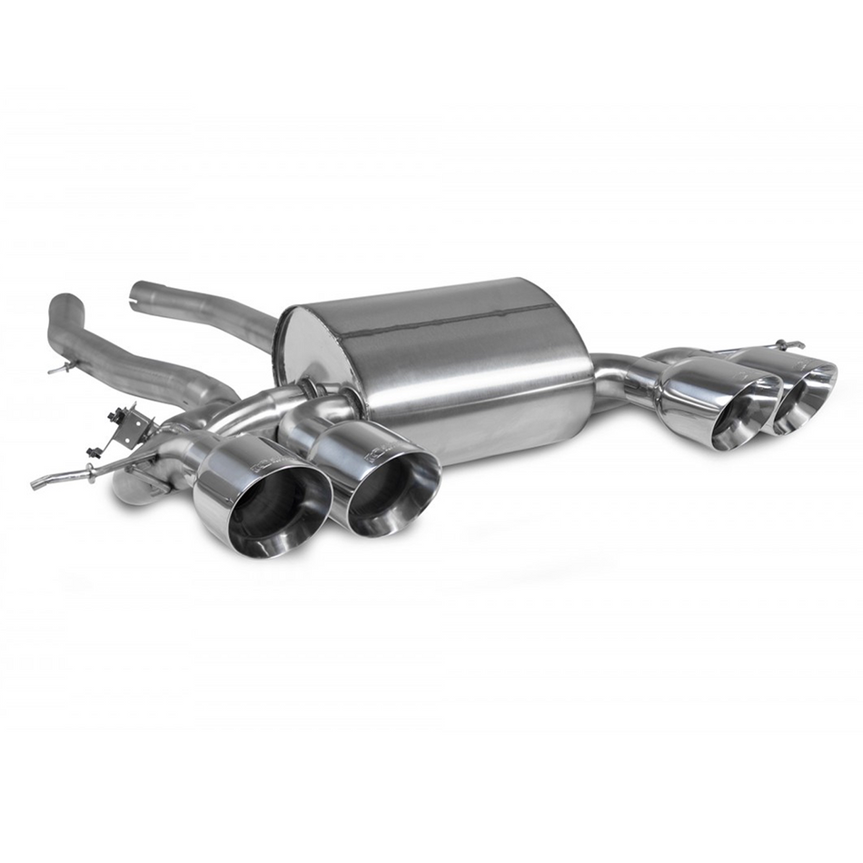 Scorpion Axle Back Half System Exhaust + Daytona Silver Tips For BMW M3 G80 2021